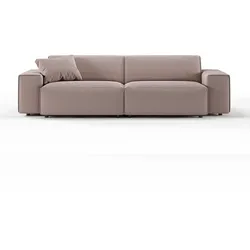 KAWOLA Sofa RANI 3-Sitzer Cord rosa