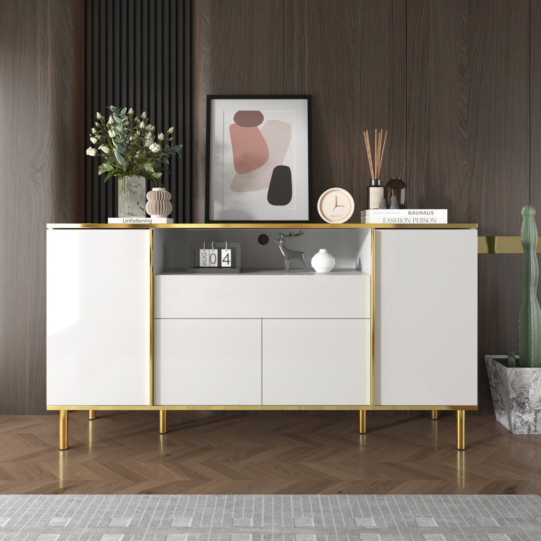 Fairmont Park 150cm Sideboard White 80cm H X 150cm W X 40cm D