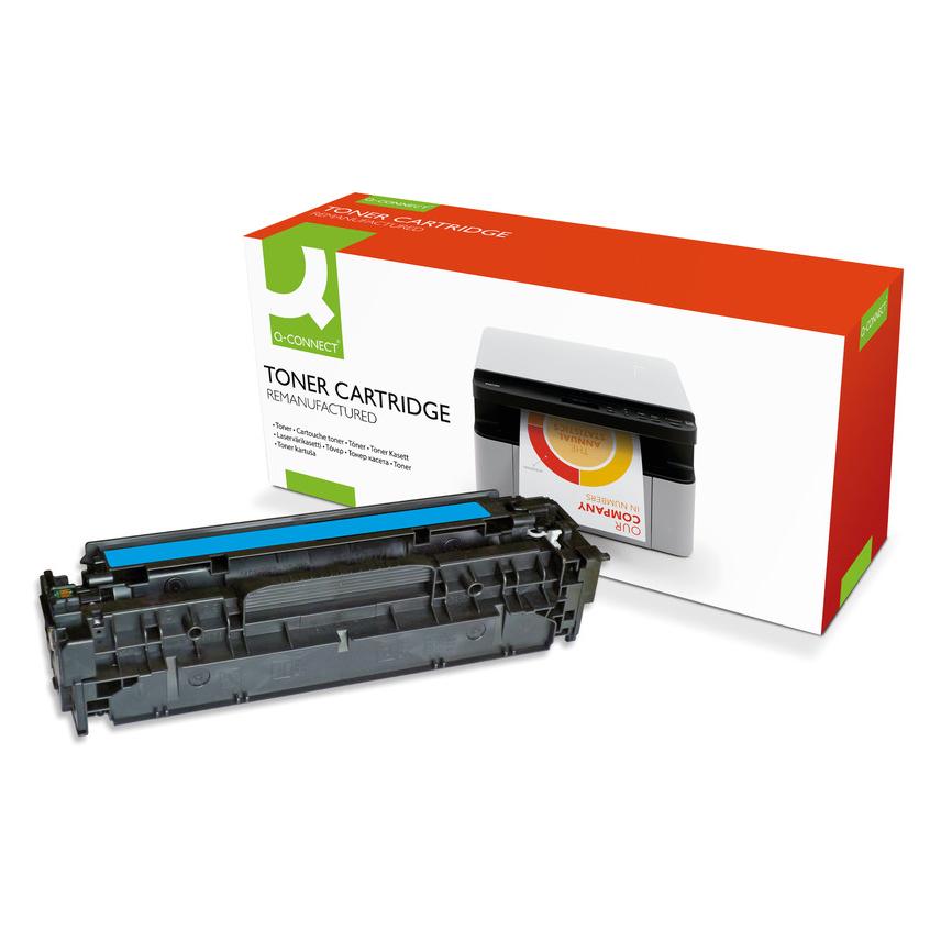 Q-Connect Toner für Color Laserdrucker/Multifunktionsgeräte (C) (KF17034)