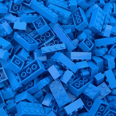 Uplift Curations DIY Building Blocks Bulk Set 120 Or 240PCS Colorful Classic Bricks For Creative Kids dark Blue 125g 120pcs