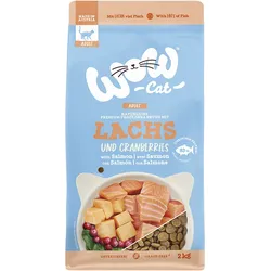 WOW CAT Trockennahrung Adult Lachs 4x2 kg