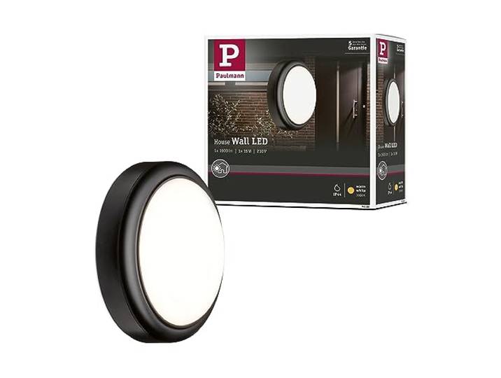 Paulmann 94188 Applique murale extérieur\, IP44\, 15W\, 3000K\, 230V\, Plastique\, Gris