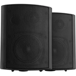 Pronomic USP-660 BK Paar HiFi Wandlautsprecher Box schwarz 240 Watt