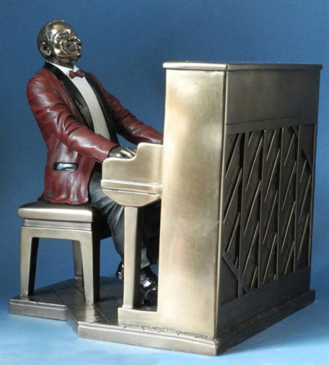 Le Monde Du Jazz rood piano beeldje voor op tafel