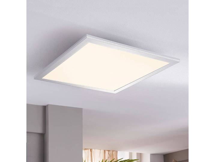 LED Panel Livel Lindby, alu / grau / zink, für Küche, Kunststoff, Modern