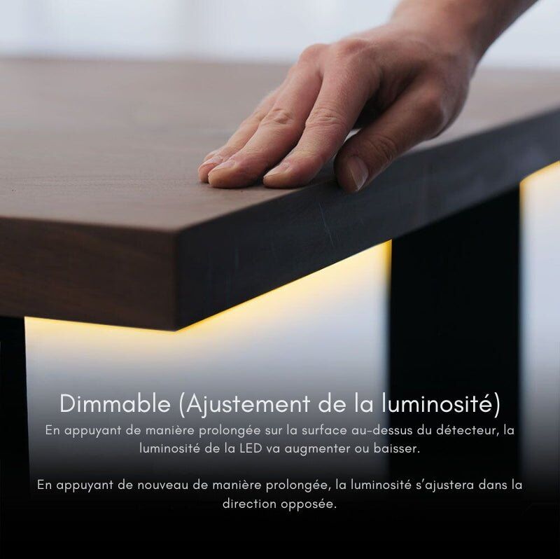 VTAC Interrupteur Invisible à Effleurement Dimmable DC12-24V Blanc