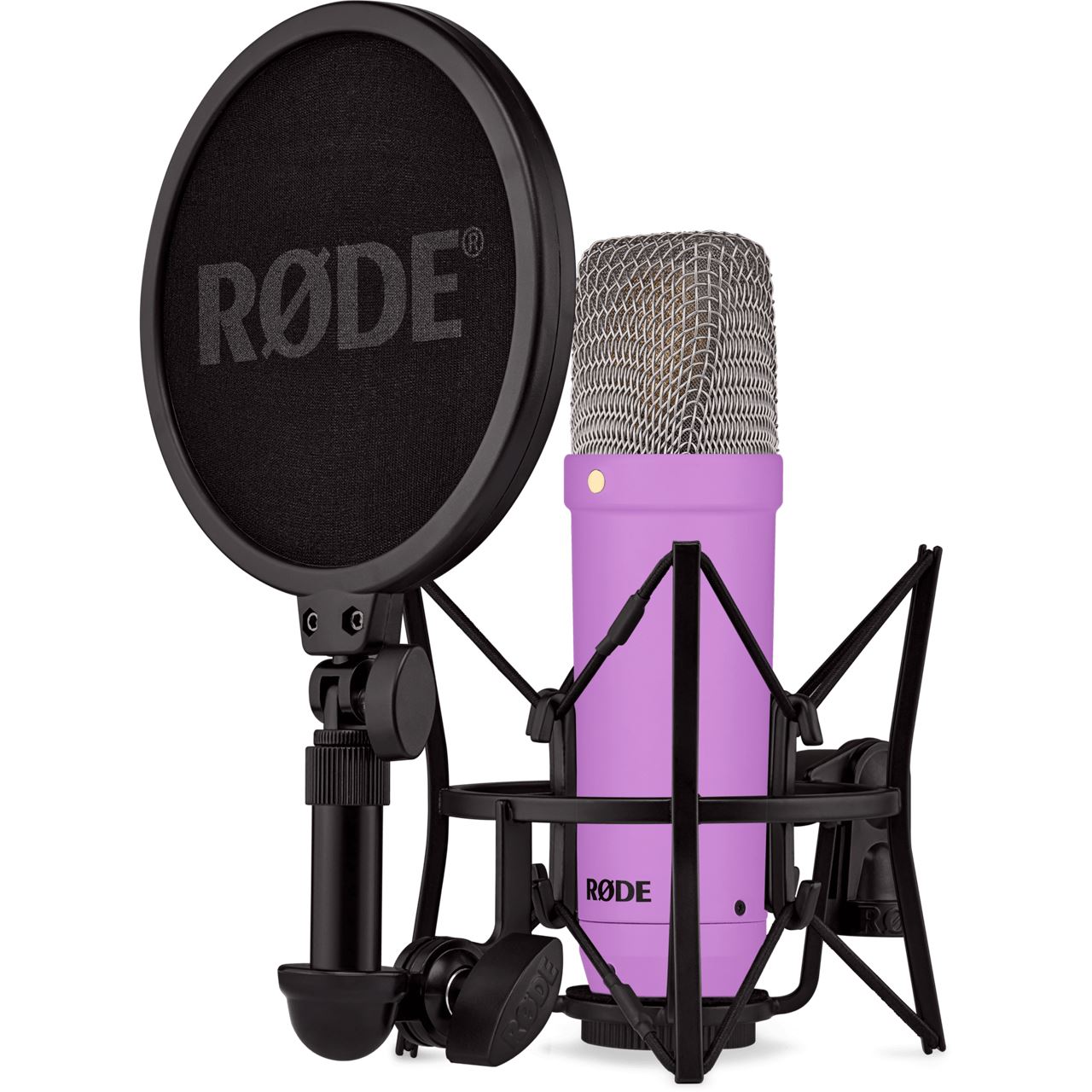 Rode Microphones NT1 Signature +XLR-Kabel+Desktop Studio Arm (lila, Bundle)