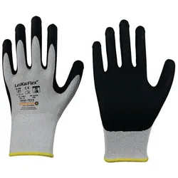 Leipold, Schutzhandschuhe, Handschuhe LeikaFlex Touch 1464 Grösse 10 grau/schwarz EN 388 PSA-Kategorie II (10)