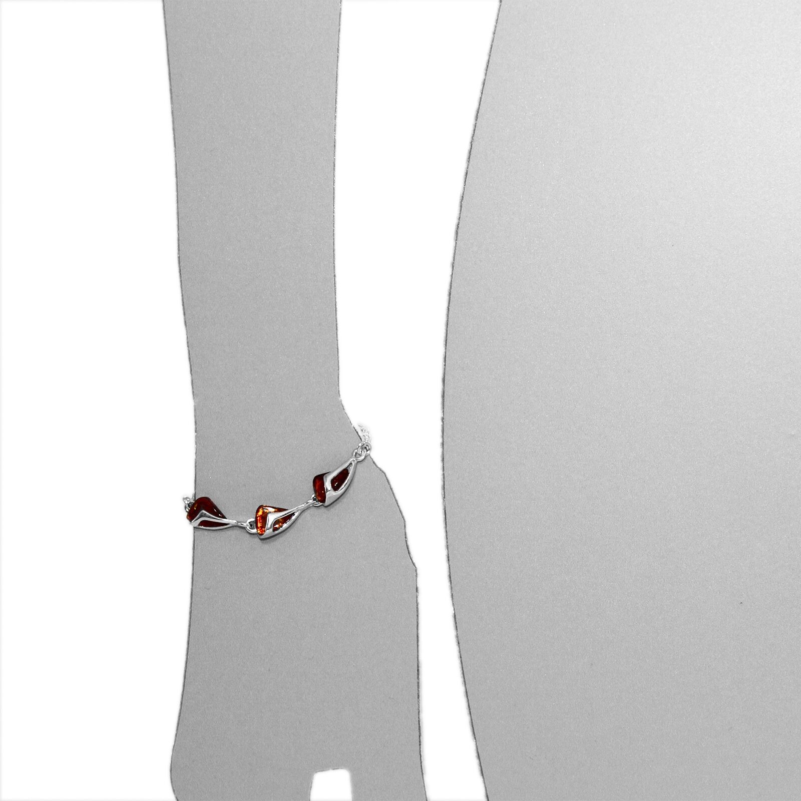 Armband OSTSEE-SCHMUCK "Ostsee-Schmuck Armband Tilde Armband Tilde", silber (weiß, neutral), Armbänder, Damen, 16-20cm, Silber 925 (Sterlingsilber), Armband