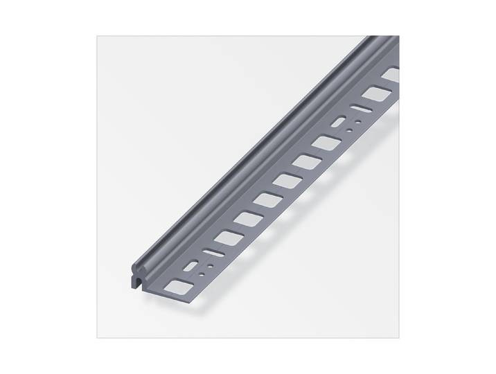 Alfer Parkett-Trägerprofil PVC Grau 200 × 1 cm
