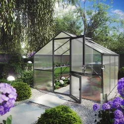 KGT Gewächshaus "Orchidee III",anthrazit-grau,9,6 m2
