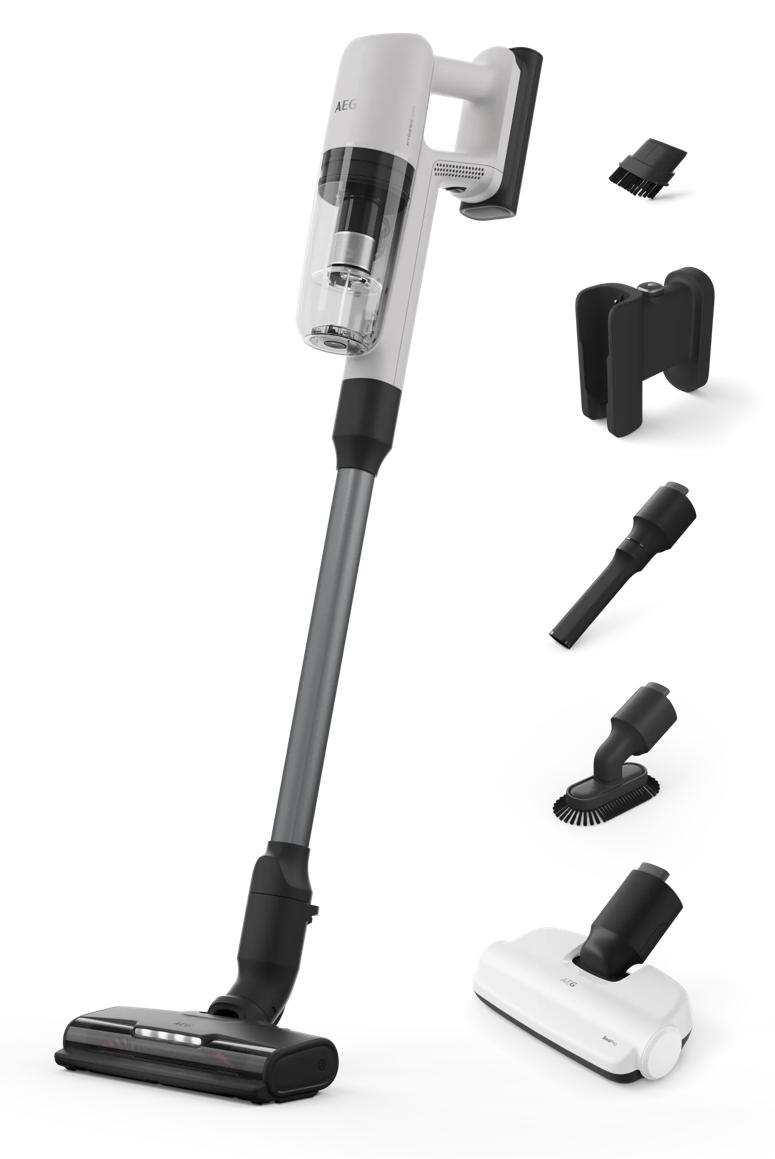 AEG HYGIENIC 7000 Akku-Staubsauger kabellos / Akkulaufzeit bis zu 50 Minuten* / Farbe: Shell White AP71HB14SH Weiß