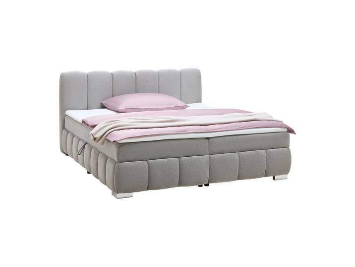 Boxbett 200/200 cm Graubraun