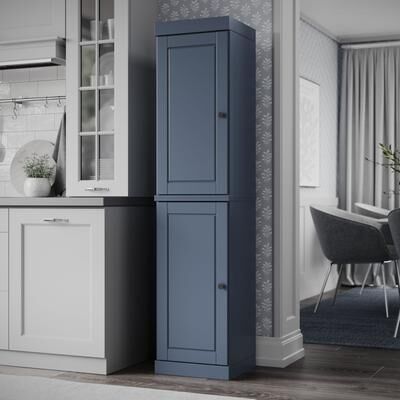 "Palace Imports 100% Solid Wood Pantry Cabinet, Adjustable Shelves, 16.5"" Wide, 71.5"" Tall"