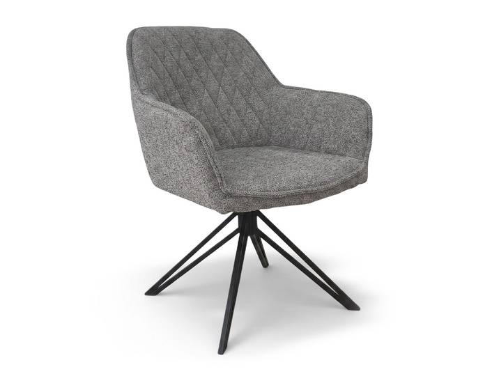 Chaise rotative Melbourne Gris Clair - Basika