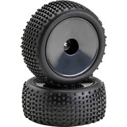 Absima 1:10 Buggy Kompletträder Pin line Disk Schwarz 1 Paar 2500012