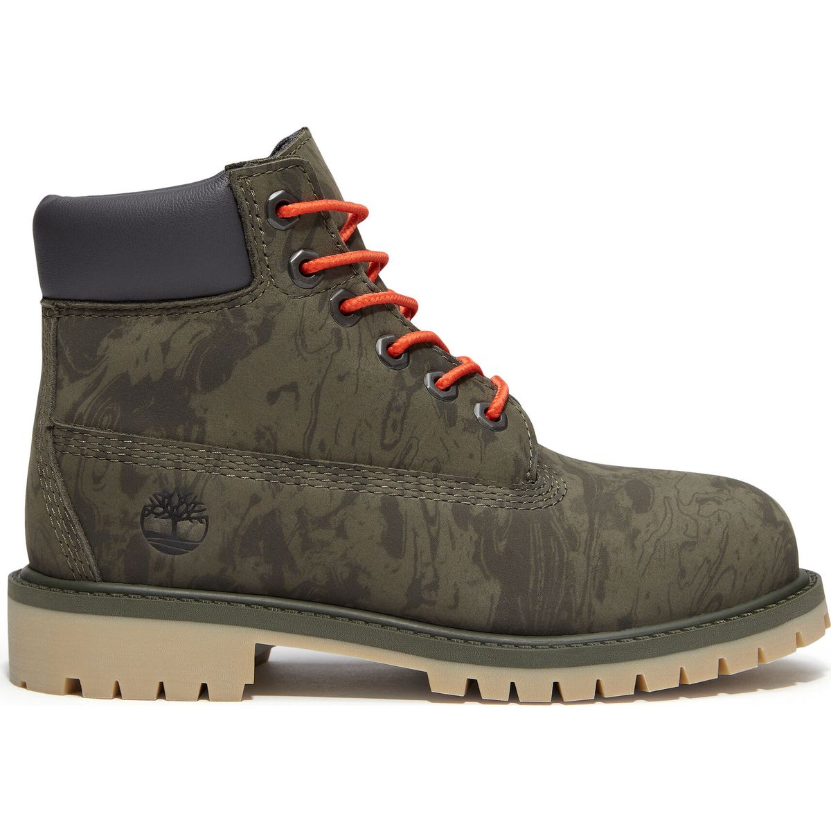Timberland Kids 6 Inch Lace UP Waterproof Boot dkgrnnbk w camo 13.5 TB0A5Q83AKA1-13.5