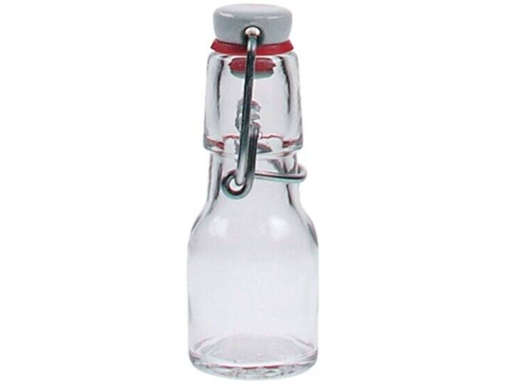 Flasche Therese Transparent Aluminium/Glas H 11.5 cm 0.05 l - Flasche