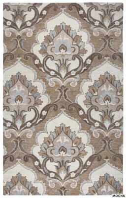 Alora Decor Napoli Hand-tufted Floral Medallion Wool Rug