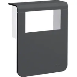 Hager SL201159329011 Geräteträger-Oberteil mit seitlichen Spiegelflächen SL 20x115mm graphitschwarz