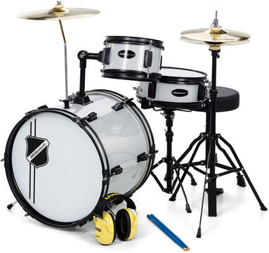 Millenium Youngster Drum Set Bdl. Silver Silver Sparkle