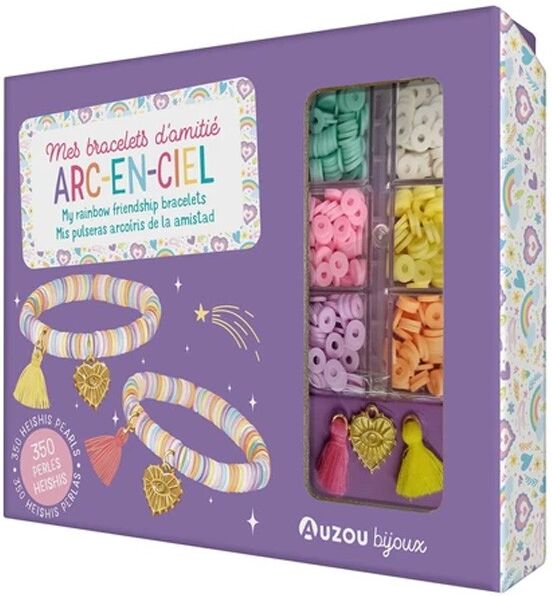 Mon superbe bijou : Mes bracelets d'amitié arc-en-ciel - Auzou