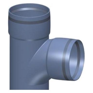 Poloplast POLO-KAL XS Abzweig Nr. 110/110,87gr - geschwungener Einstieg, schallgedämpftes Abflusssystem mit pa (102232)
