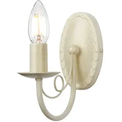 Elstead Lighting, Gartenbeleuchtung, Minster Wandleuchte E14 Elfenbein, Gold, Made in UK (E14, IP20, IP55)