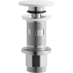 LAUFEN Ablaufventil Klick-Klack, 74x74x148mm, H591LA40000001, Farbe: Weiß glänzend