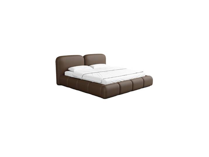 Design Polsterbett „Mirage“ mit Ablagefach, Kunstleder Dunkelbraun BLOOMINGLOFT Collection