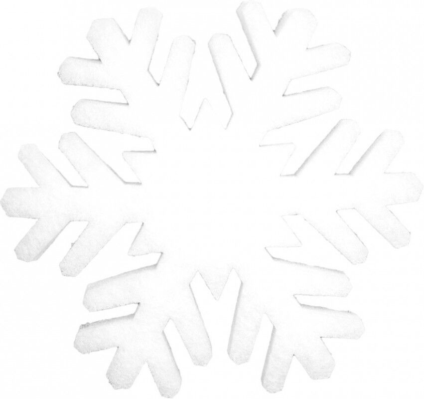 Europalms Schneeflocke Aus Schneewatte, 41cm, Schwer Entflammbar B1