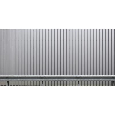 Fototapete ARCHITECTS PAPER "Iron Wall Silver", grau, B:5m L:2,5m, Vlies, Tapeten, Vlies, Wand, Schräge