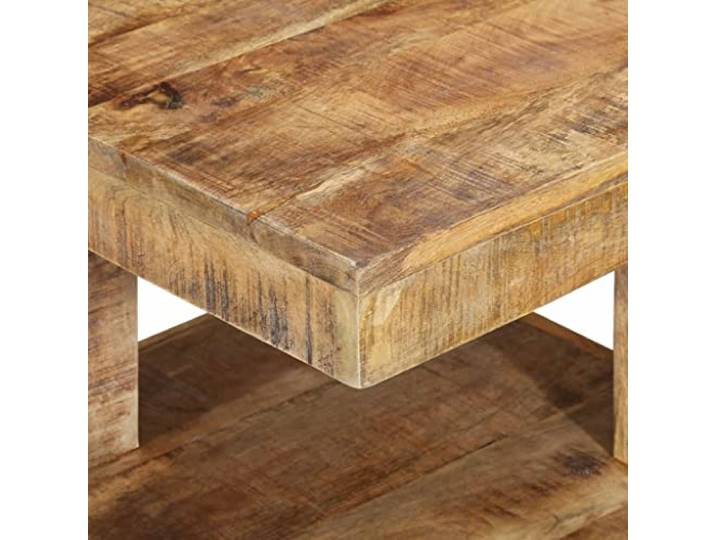 HEFZGDB Couchtisch 45x45x40 cm Massivholz Mango Couchtisch Akazie Couchtisch Klein Wohnzimmertisch Klein Kaffeetisch für Wohnzimmer Innenhof Café Balkon