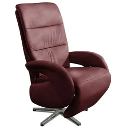 Polsteria Sessel I-Motion Leder Rot Bordeaux