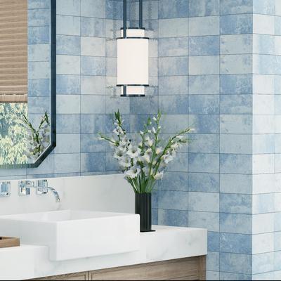 "Merola Tile Myst Hotspring 4"" x 8"" Ceramic Wall Tile"