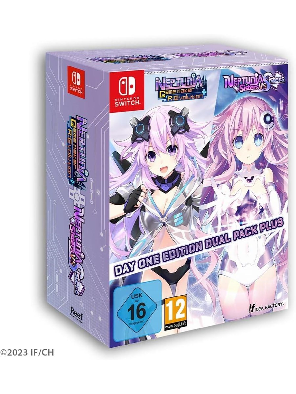 Neptunia Game Maker R:Evolution / Neptunia: Sisters VS Sisters (Day One Edition Dual Pack Plus) - Nintendo Switch - RPG - PEGI 12