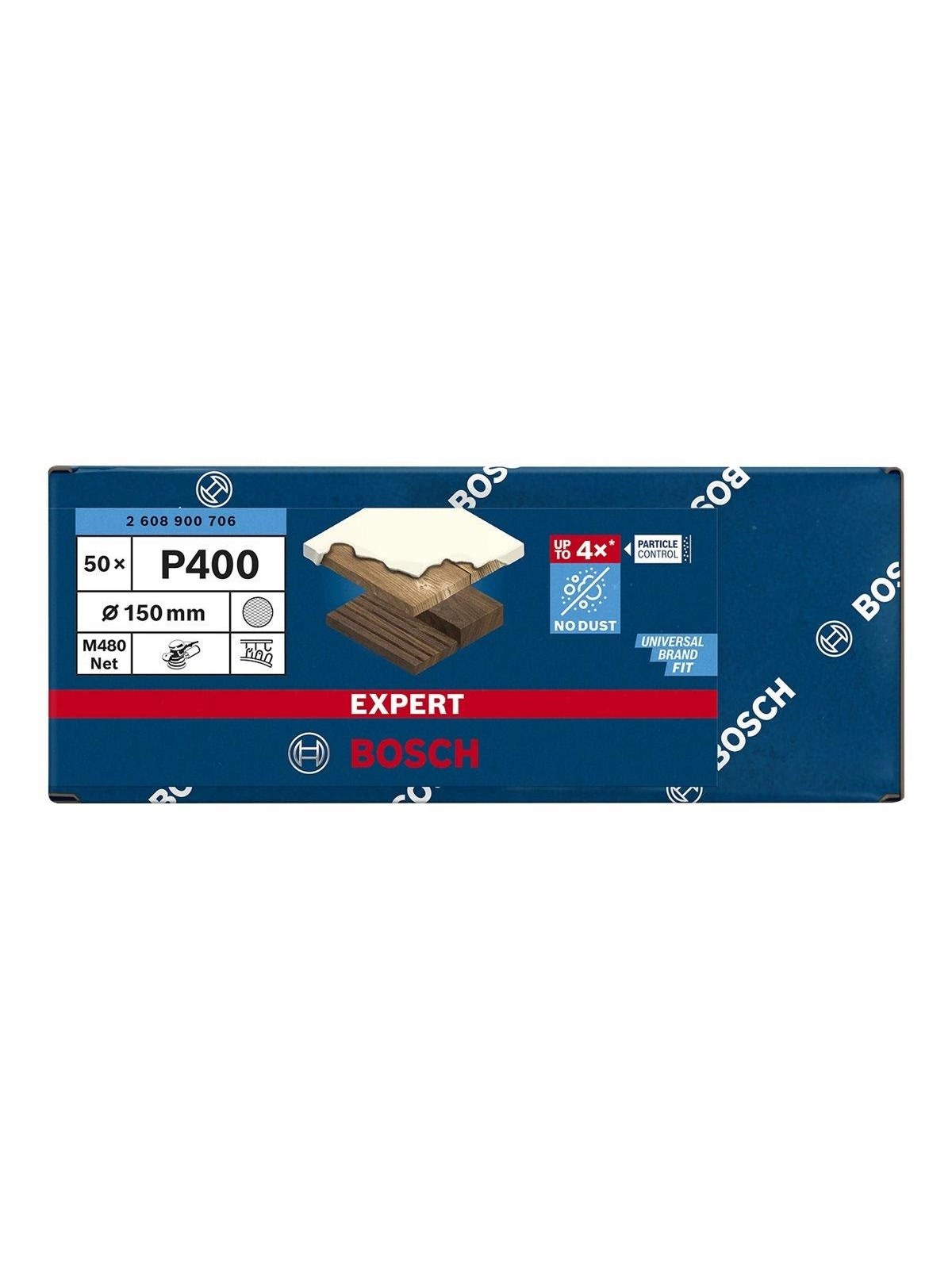Bosch Expert M480 Net Sanding Sheets P400 50pcs