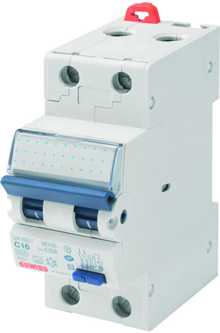 Gewiss Disjoncteur différentiel FI/LS C16/0,03A 2P A 10KA GW95227 (GW95227)