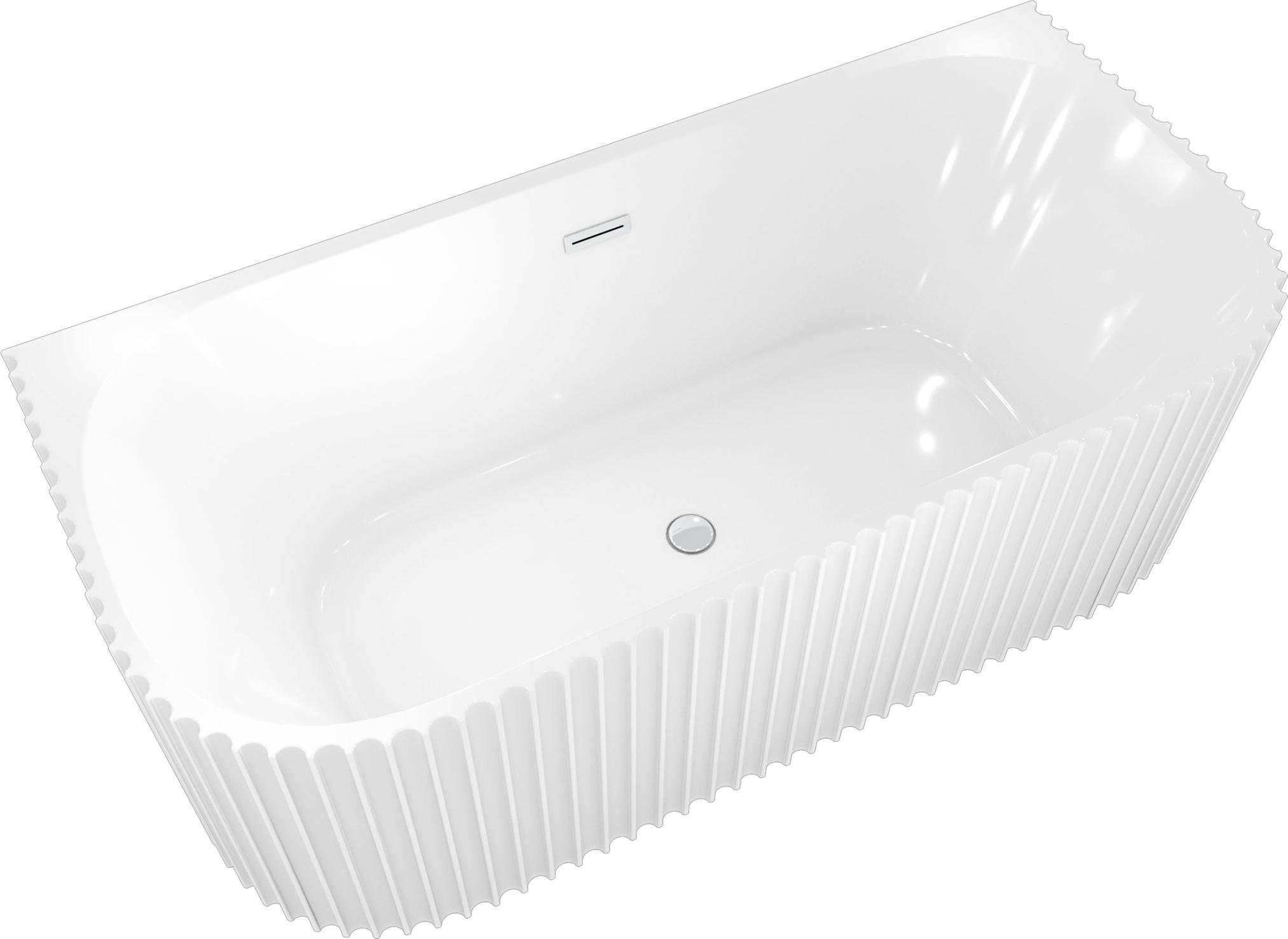 freistehende Badewanne Wanne Acryl F07-B-EA 170x80cm ohne Armatur