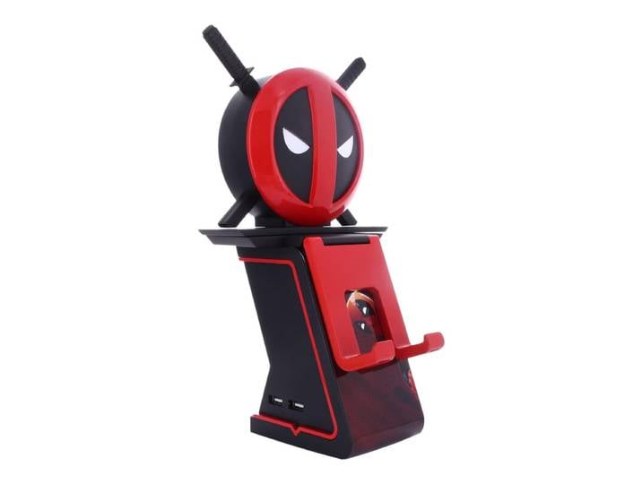 Cable Guys Marvel Figurine Gaming Ikon Light Deadpool - Support pour manette ou smartphone - Câble USB Inclus - 25 cm