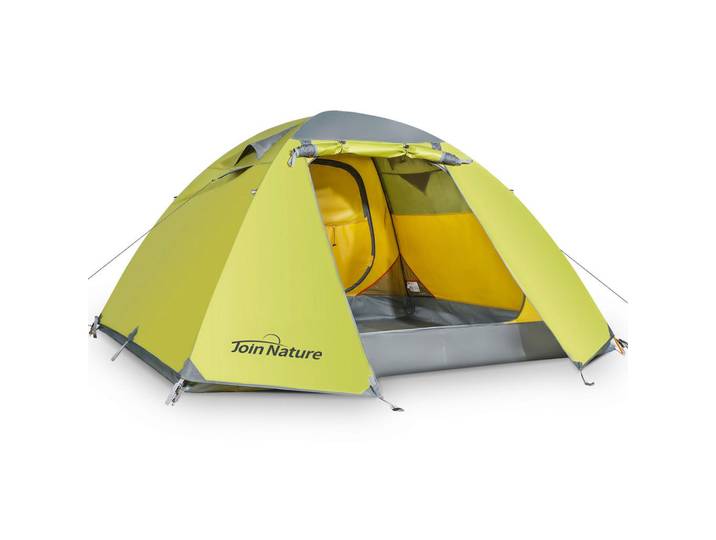 Modante Zelt, Grün, Dunkelgelb, Metall, 240x210x130 cm, Freizeit & Co, Camping, Zelte