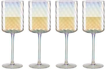 "Lenox Tuscany Classics Iridescent Set of 4 Glasses - White Wine - 2.75"" Round"