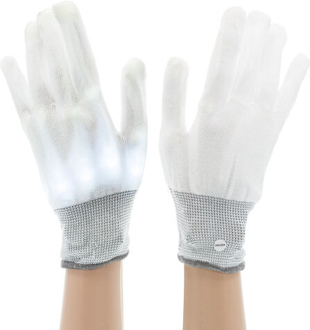 Handschuhe "LED", weiß