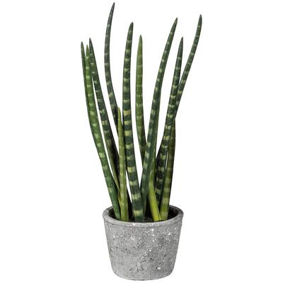 Kunstpflanze CREATIV GREEN "Sanseveria", grün, B:12cm H:45cm T:9cm, Kunststoff, Kunstpflanzen, Kunstpflanze