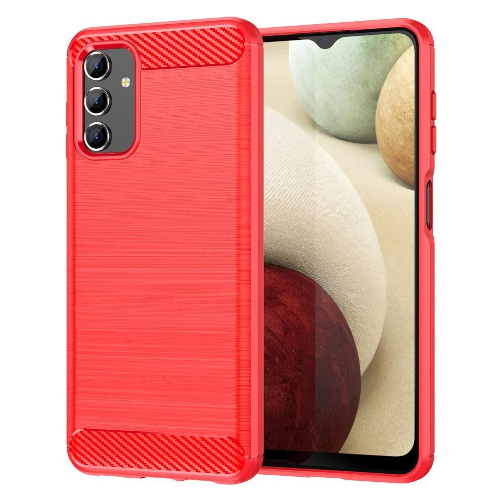 Cover-Discount Galaxy A13 - Metall Carbon Look Hülle rot (Samsung Galaxy A13 4G, Samsung Galaxy A13 5G) (101242971B)