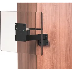 Caratec Flex CFW204AS TV-Wandhalter mit 2 Drehpunkten 15 bis 24 Zoll schwarz