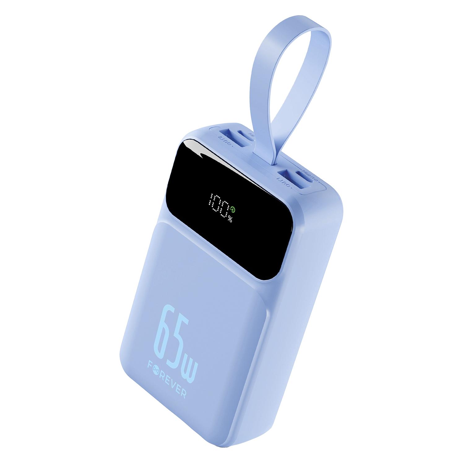 Forever Powerbank Vibe-TB65 PD QC 65W 20000 mAh himmelblau (20000 mAh, 65 W) (72875271)