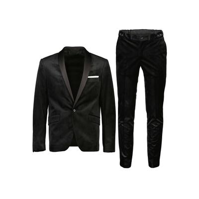 Anzug LINDBERGH "Anzug Relaxed Fit", Herren, Gr. 50, Normalgrößen, schwarz, Obermaterial: 100% Polyester. Futter: 100% Polyester, unifarben, Anzüge