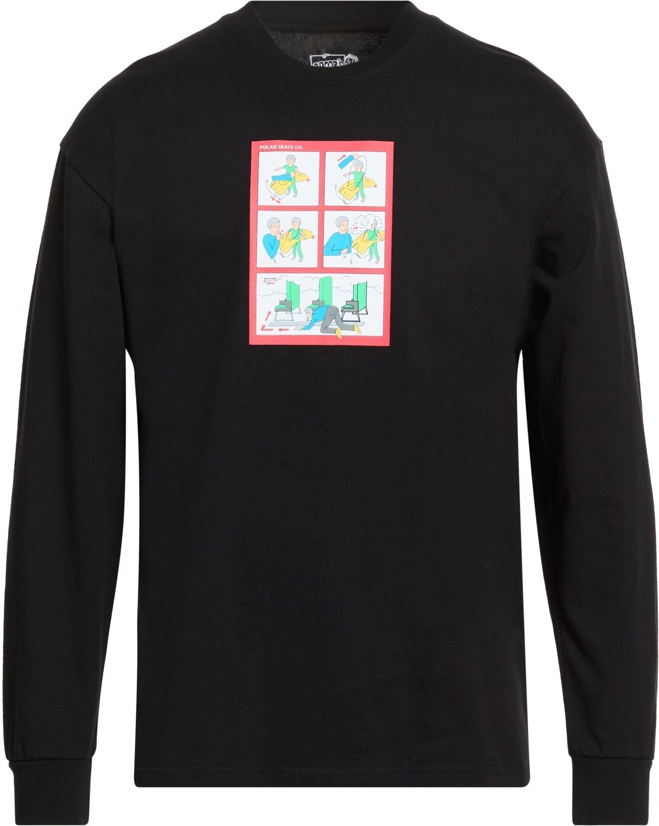 Polar Camiseta Hombre Negro S Hombre