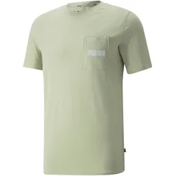 PUMA Modern Basics Pocket T-Shirt Herren spring moss S